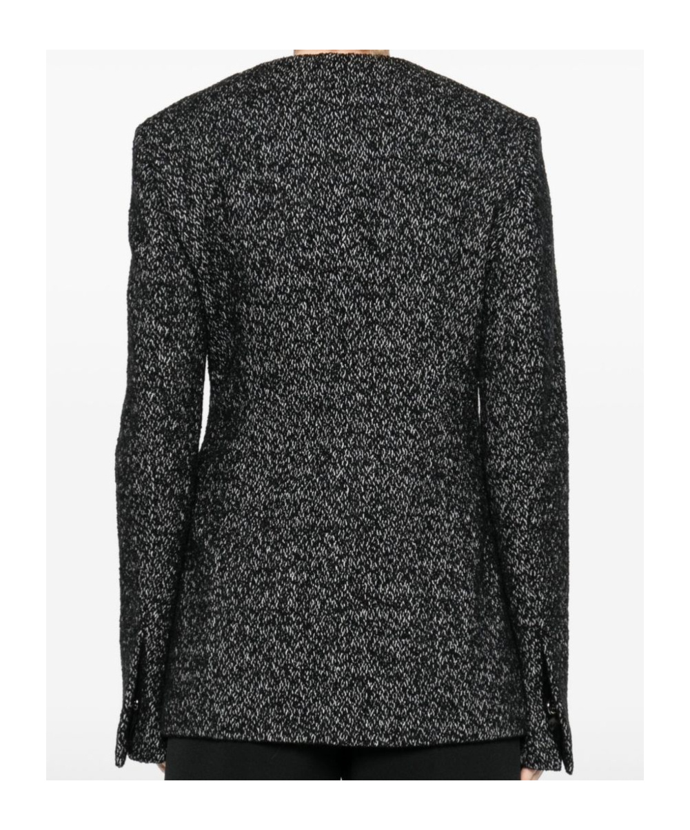 Totême Structured Wool Blazer Featuring Welt Pockets In Black