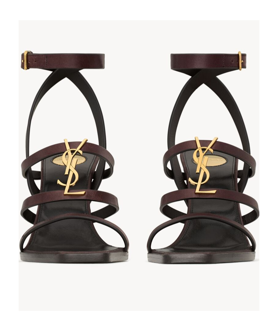 Shop Saint Laurent Open-toe High-heeled Sandals In Black