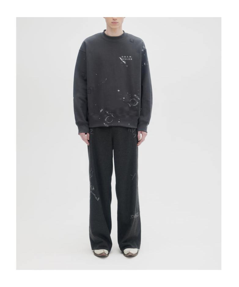 Domrebel Round-neck Sweater In Black