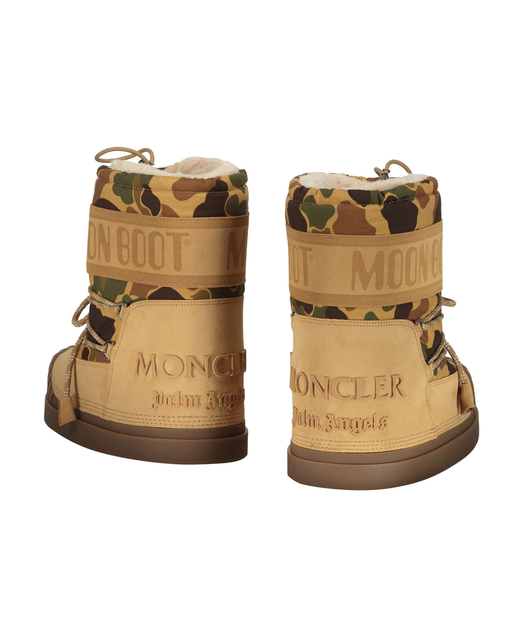 Palm Angels Moncler X Moon Boot Snow Boots In Nude