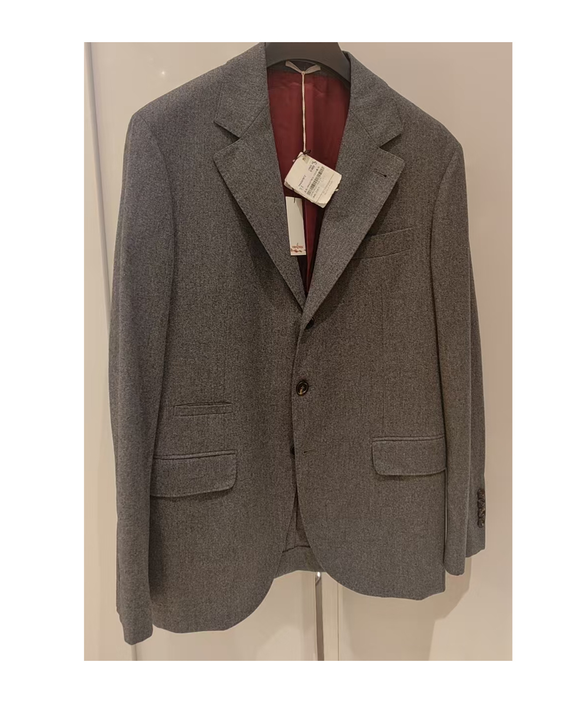 Brunello Cucinelli Long Sleeve Blazer In Brown