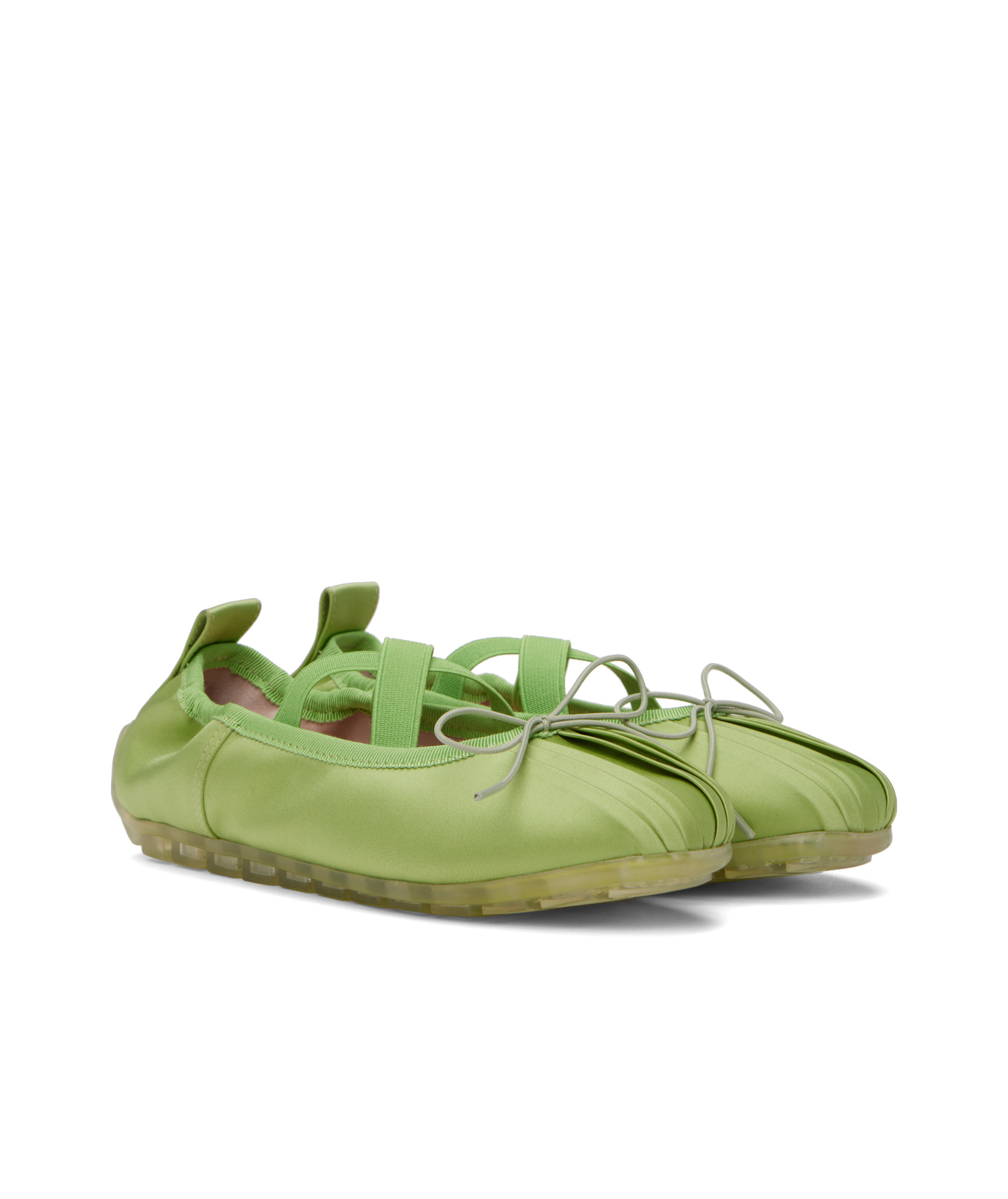 Simone Rocha Green Grip Ballerina Flats In Green