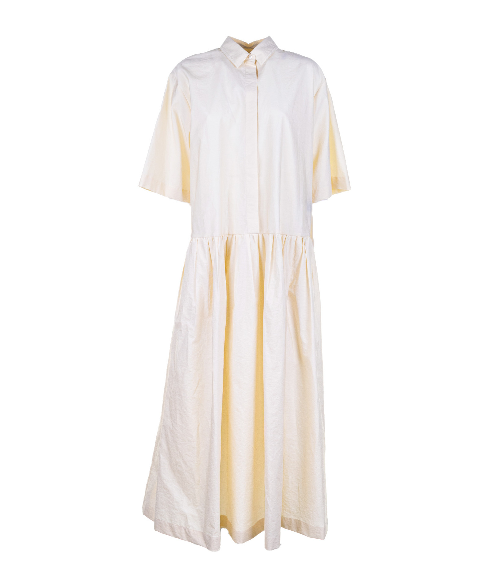 Fabiana Filippi Long Shirt Dress Vanilla In Neutral