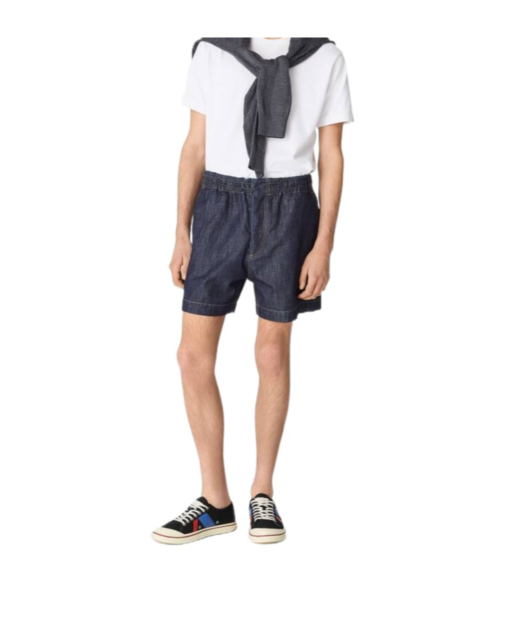 Bottega Veneta Shorts Aus Denim Mit Indigo-waschung In Blue
