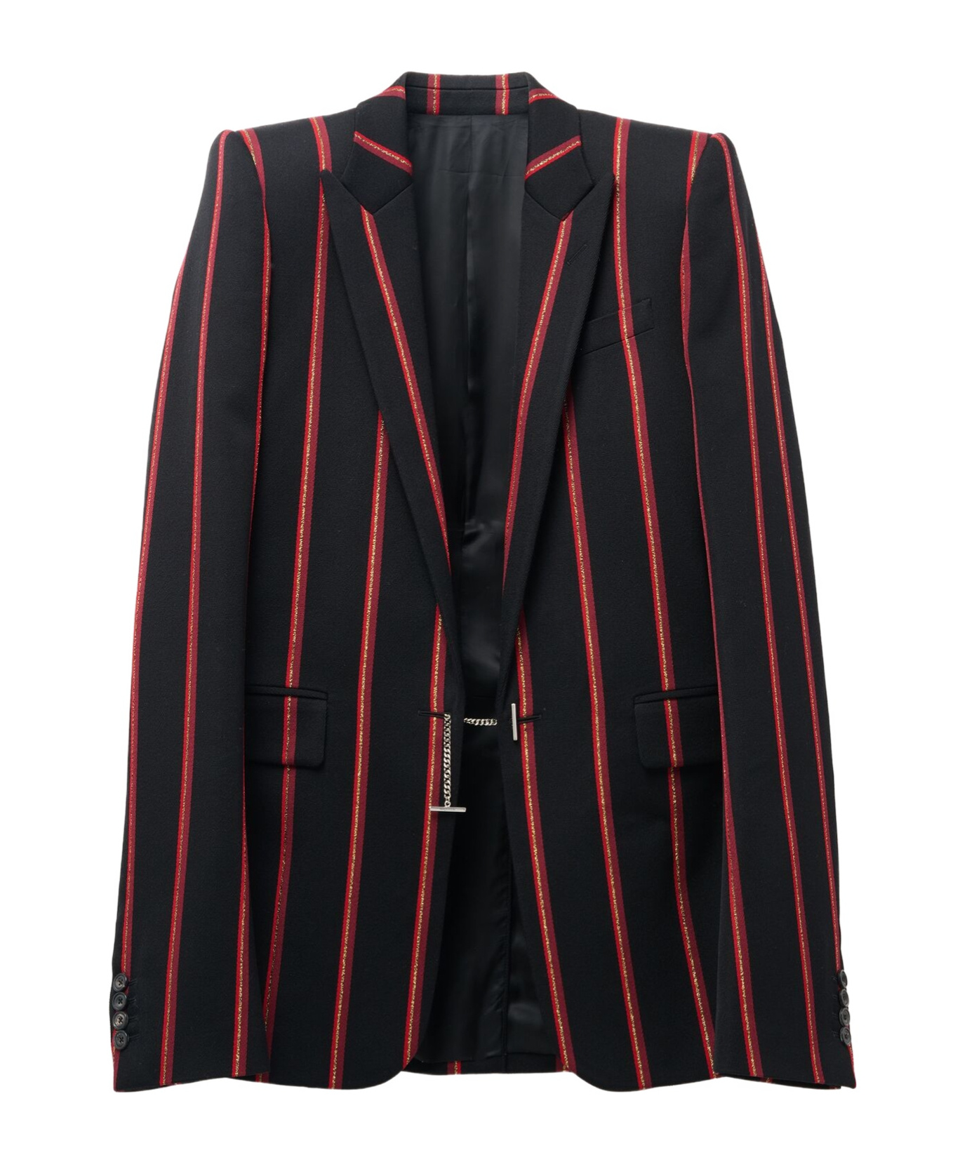 Alexander Mcqueen Blazer Stripe Jacket In Black
