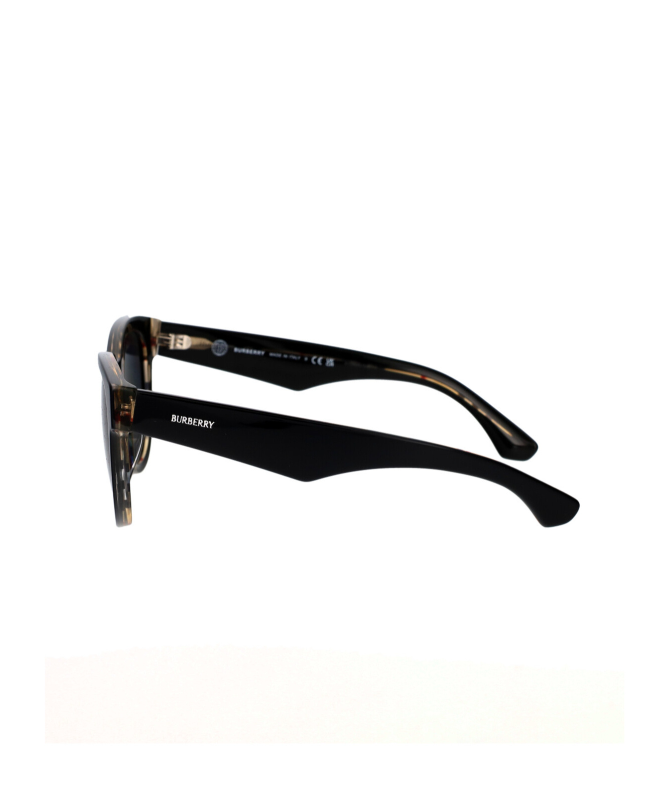 Burberry Womens Black Be4432u Round-frame Acetate Sunglasses In Black
