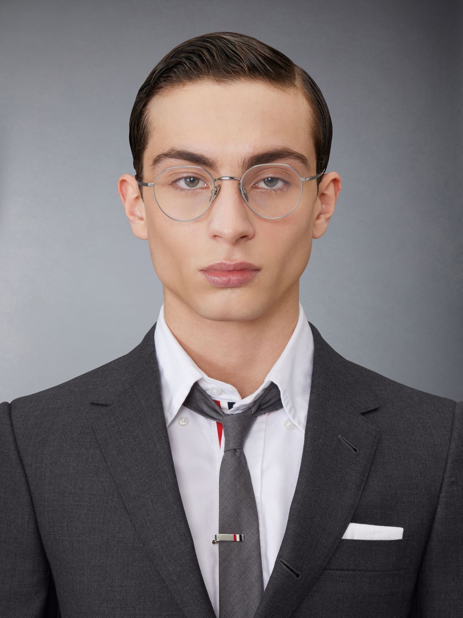 Thom Browne Eyewear Round-frame Glasses In White