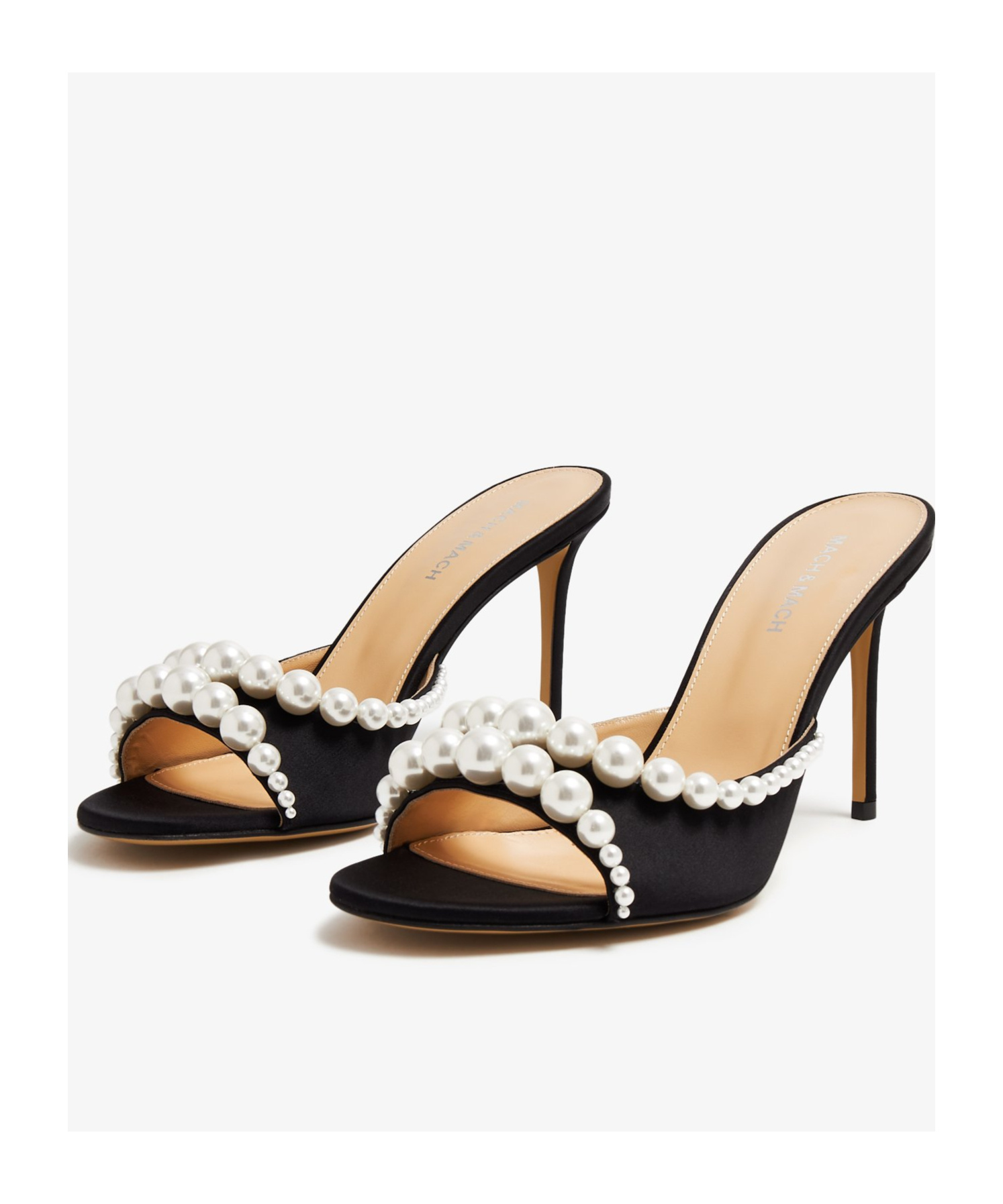 MACH&MACH OPEN-TOED HIGH-HEELED SANDALS