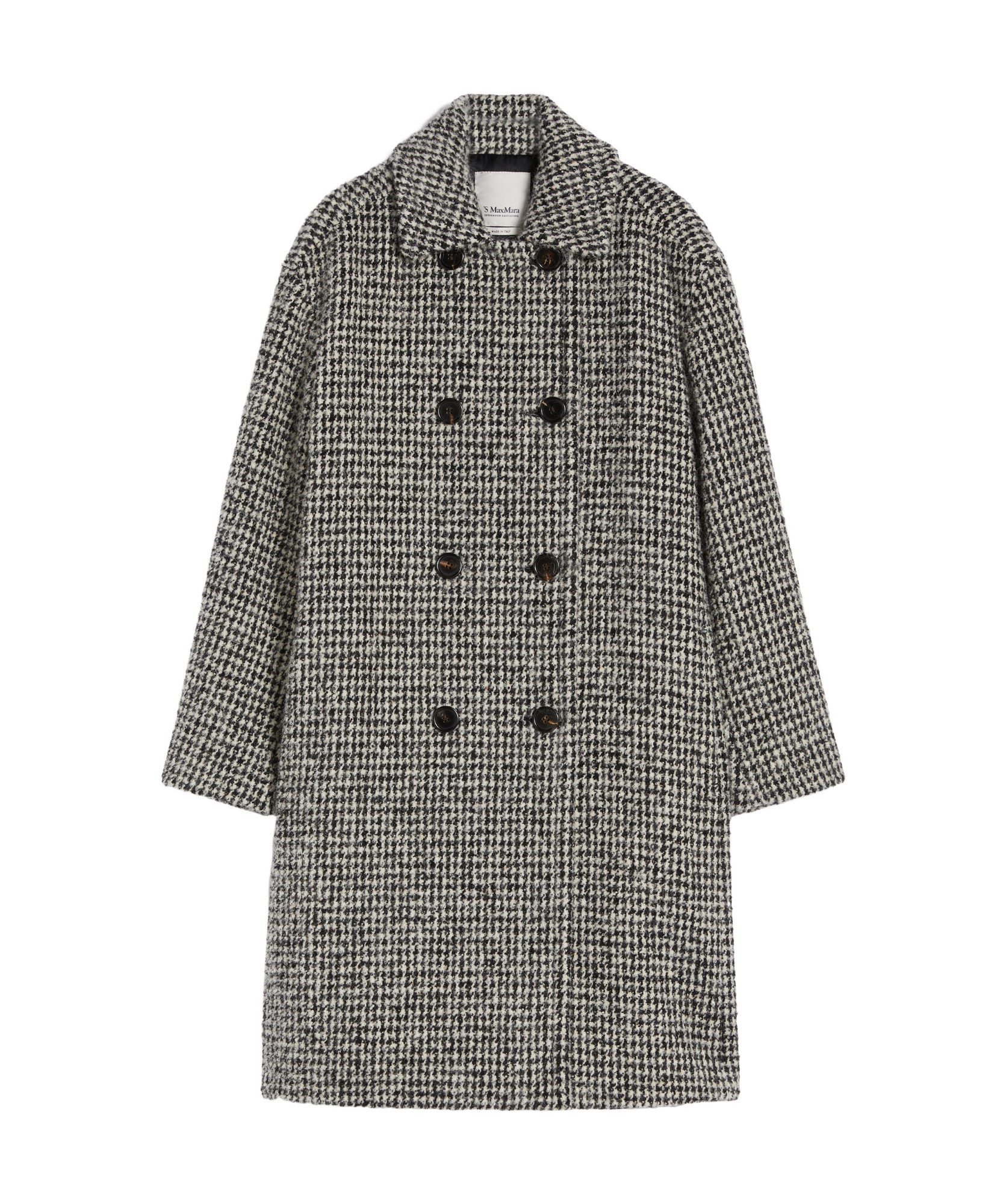 Max Mara Alpaca And Wool Trench Coat In Gray