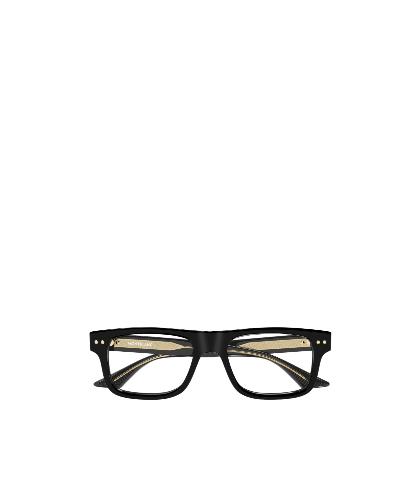Montblanc Eyewear Rectangle Frame Glasses In Black