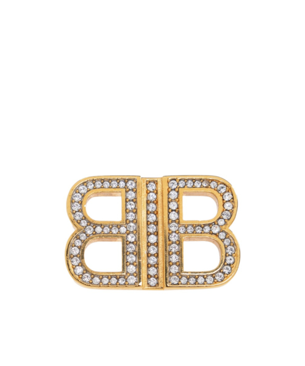 Balenciaga Double B Earrings In Yellow
