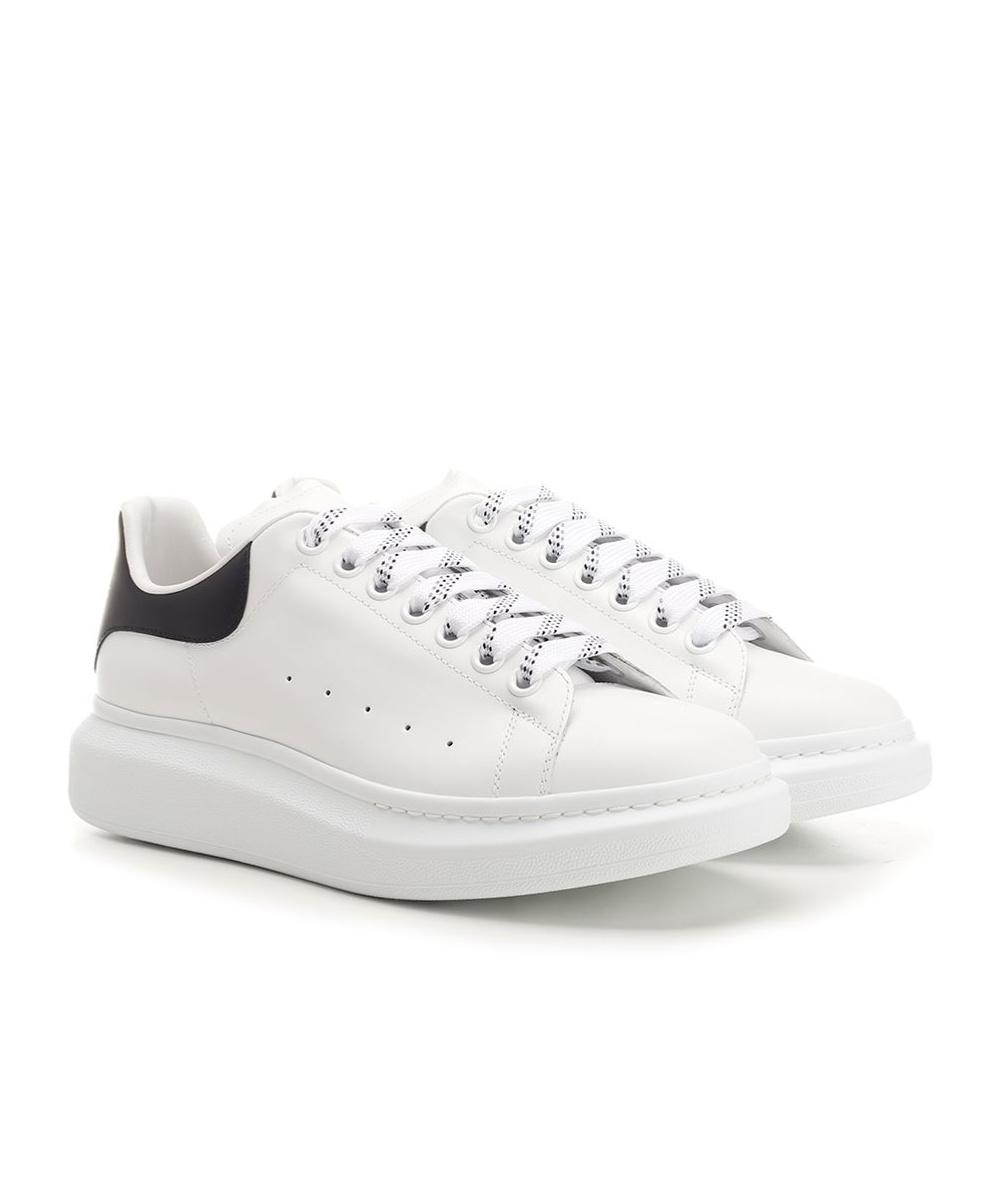 Alexander Mcqueen Alexander Mc Queen White And Blue Navy Oversized Sneakers In White