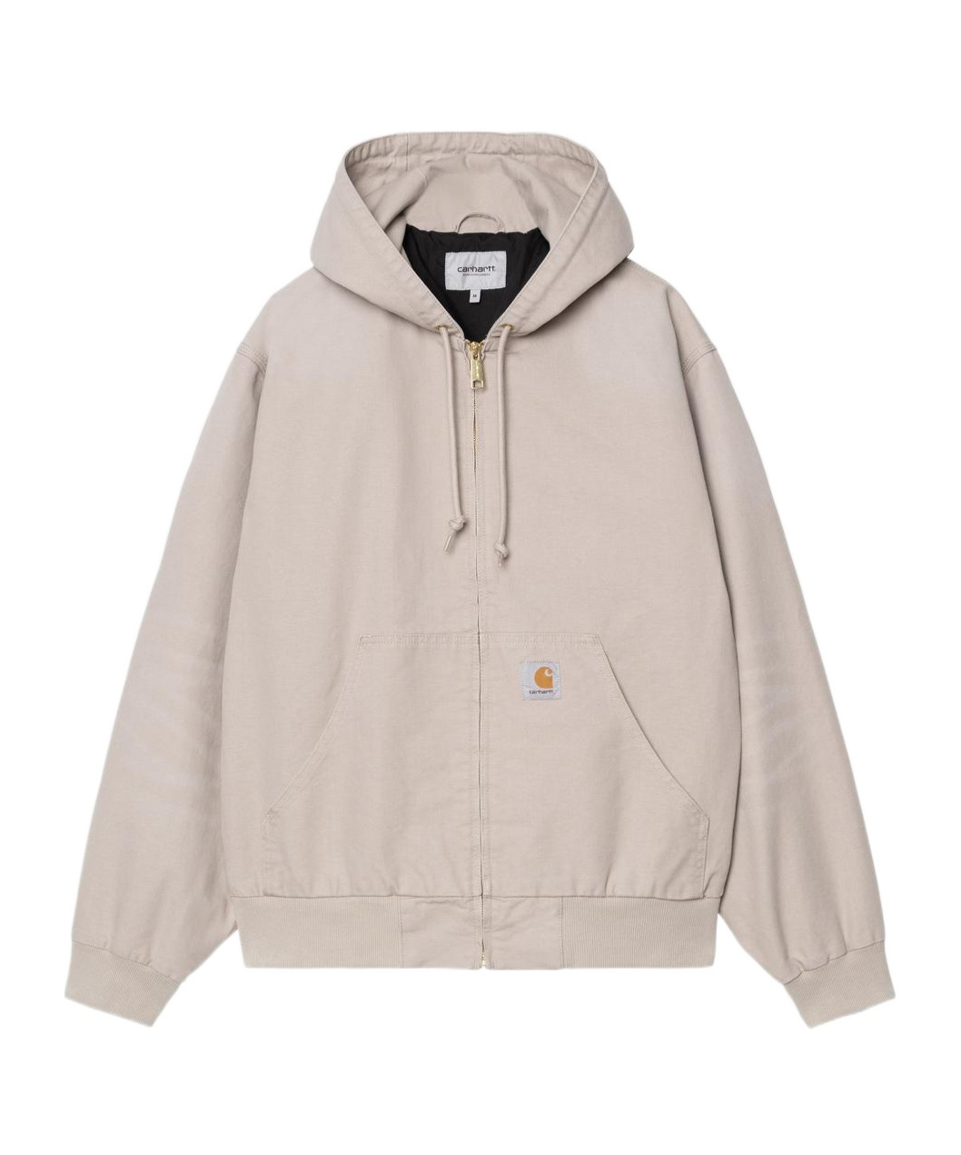 Carhartt Zippered Hooded Sports Jacket In Nude