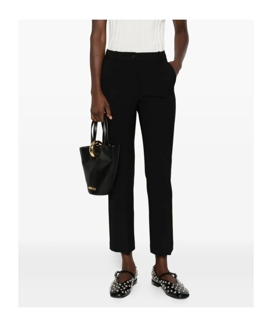 Rosso 35 Button-fastening Trousers In Black