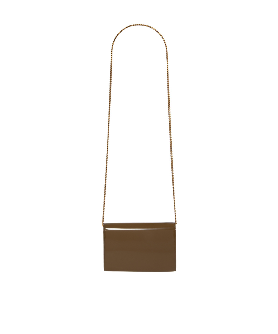 Saint Laurent Logo Wallet In Brown
