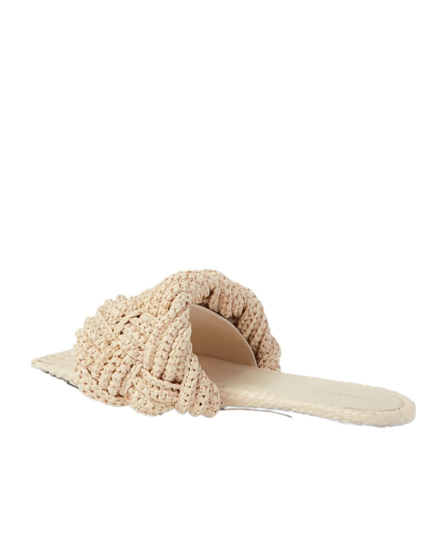 Bottega Veneta Logo Logo Flat Bottom Flip-flops In Nude