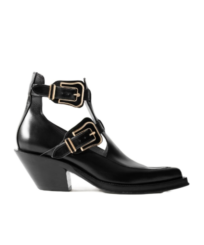 Gabriela Hearst Pointed Ankle Boots In Black