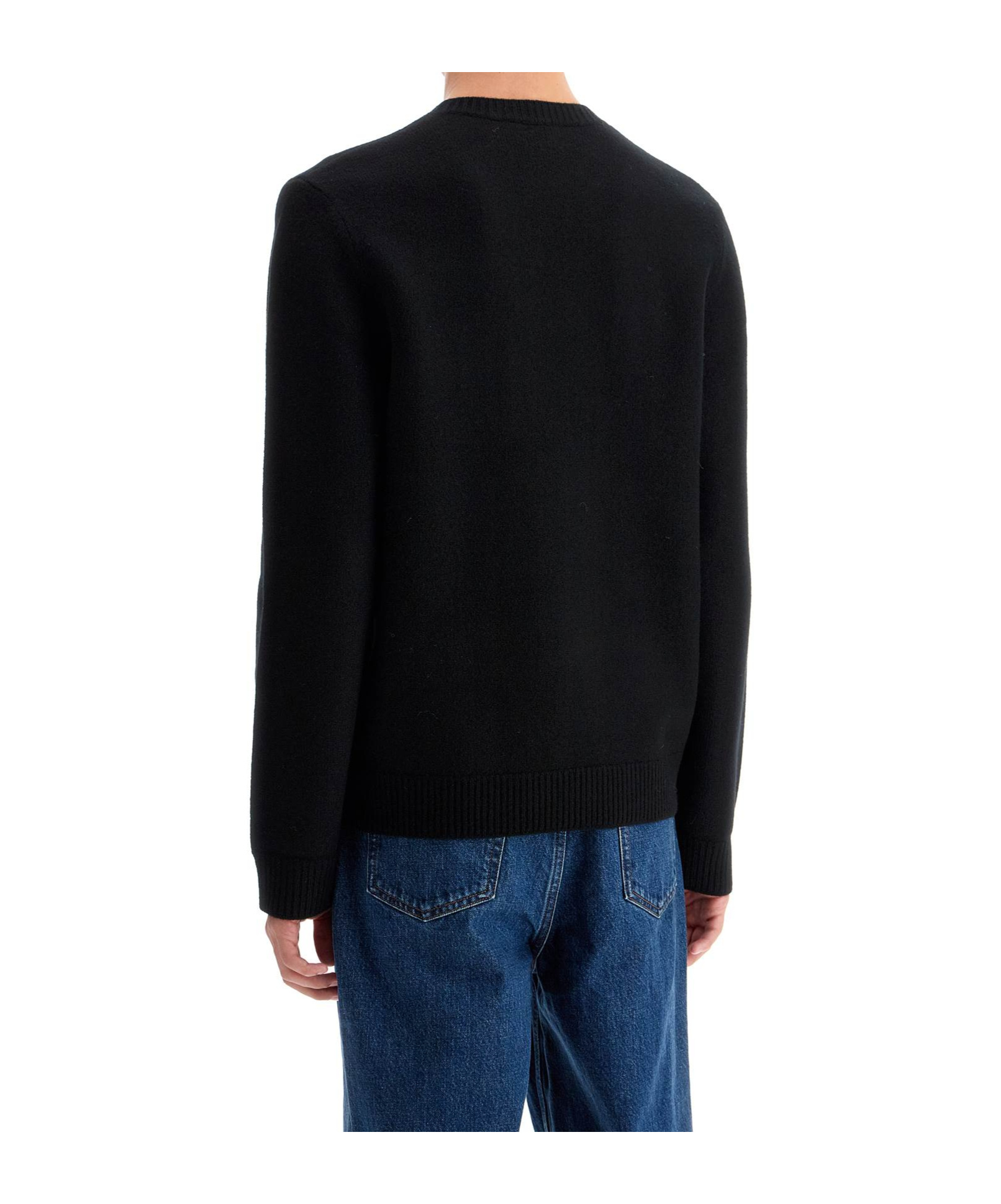 A.p.c. A. P.c. Classic Pullover Sweater For Men In Black