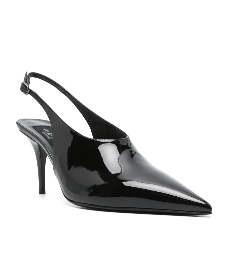 Valentino Le Salon Black Patent Leather Slingback In Black