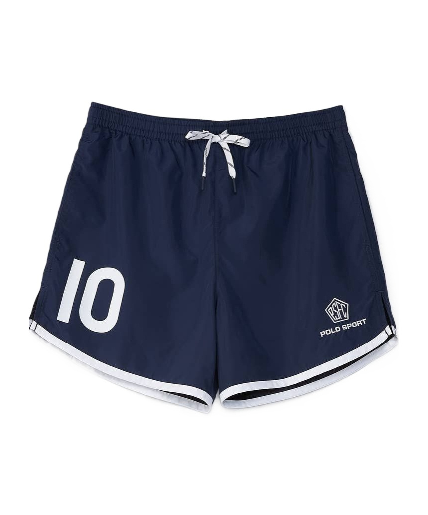 Polo Ralph Lauren Elastic Waist Sports Shorts In Black