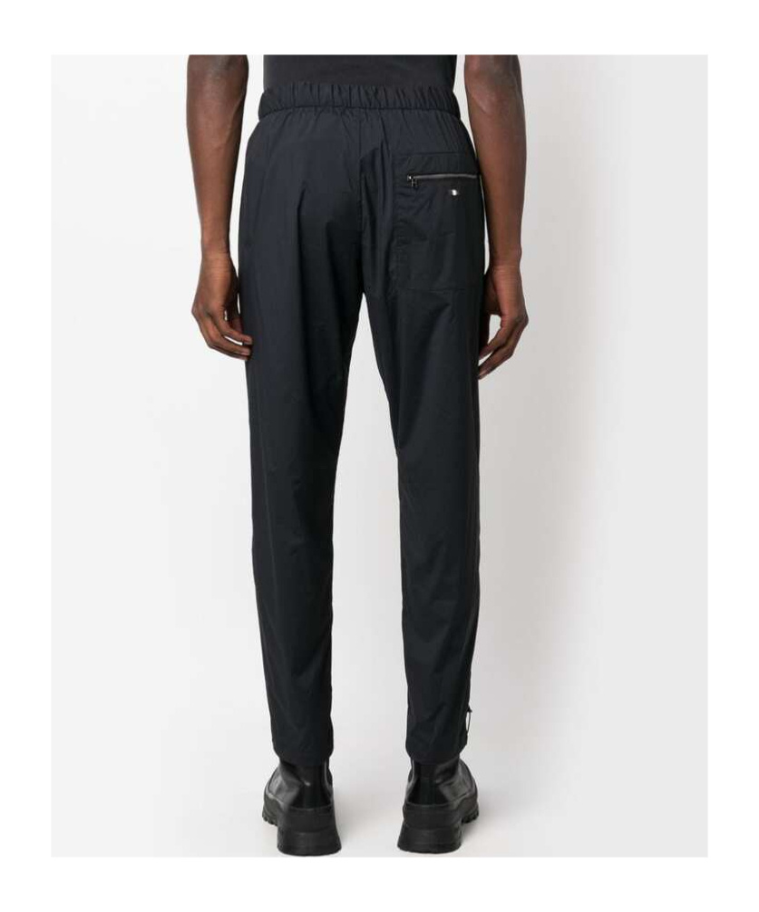 Herno Drawstring-waist Tapered Trousers In Black