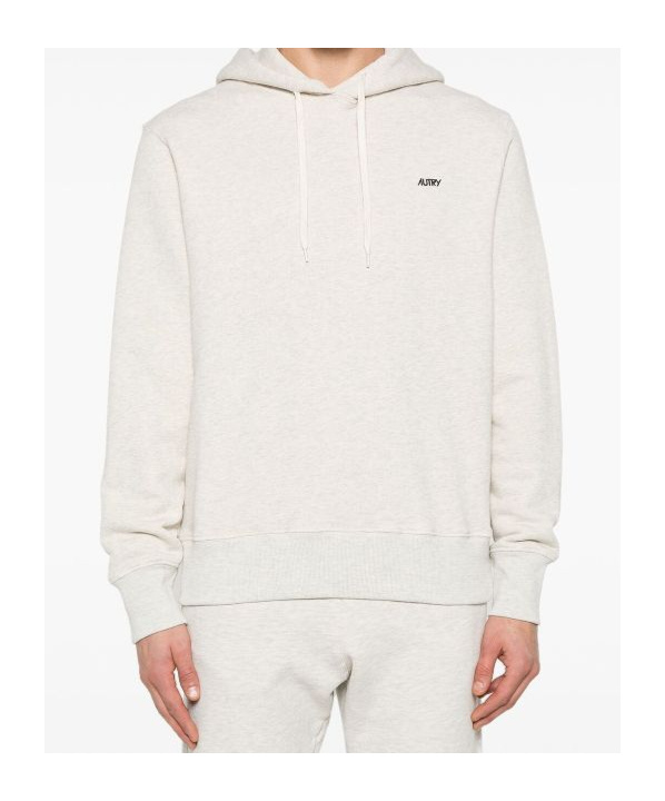 Shop Autry Embroidered-logo Hoodie In White