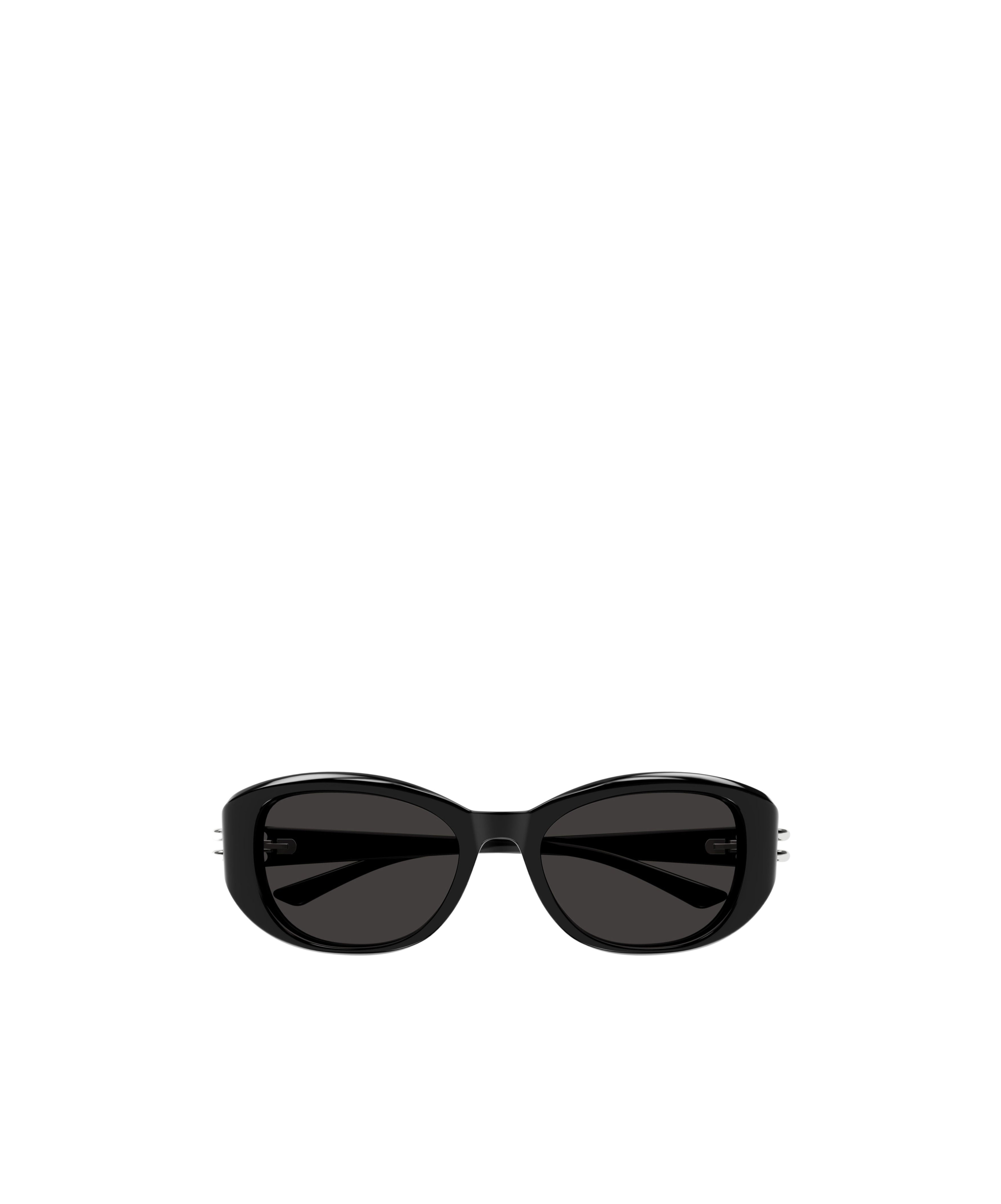 Alexander Mcqueen Eyewear Oval Frame Sunglasses In Black