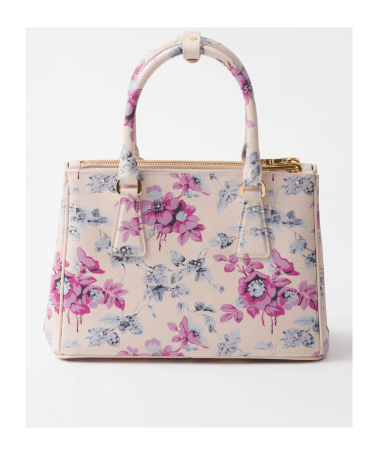 PRADA PRADA GALLERIA PRINTED SAFFIANO LEATHER BAG
