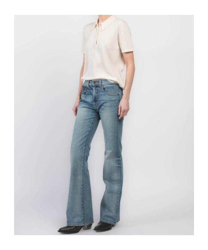 Nili Lotan Belt Loop Jeans In Gray