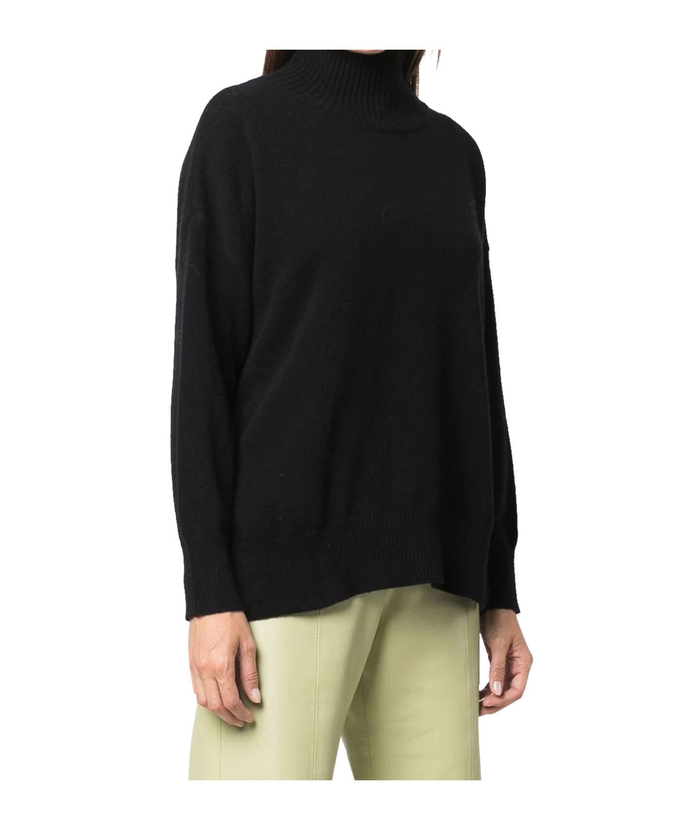 Roberto Collina Roll-neck Merino-cashmere Jumper In Gold