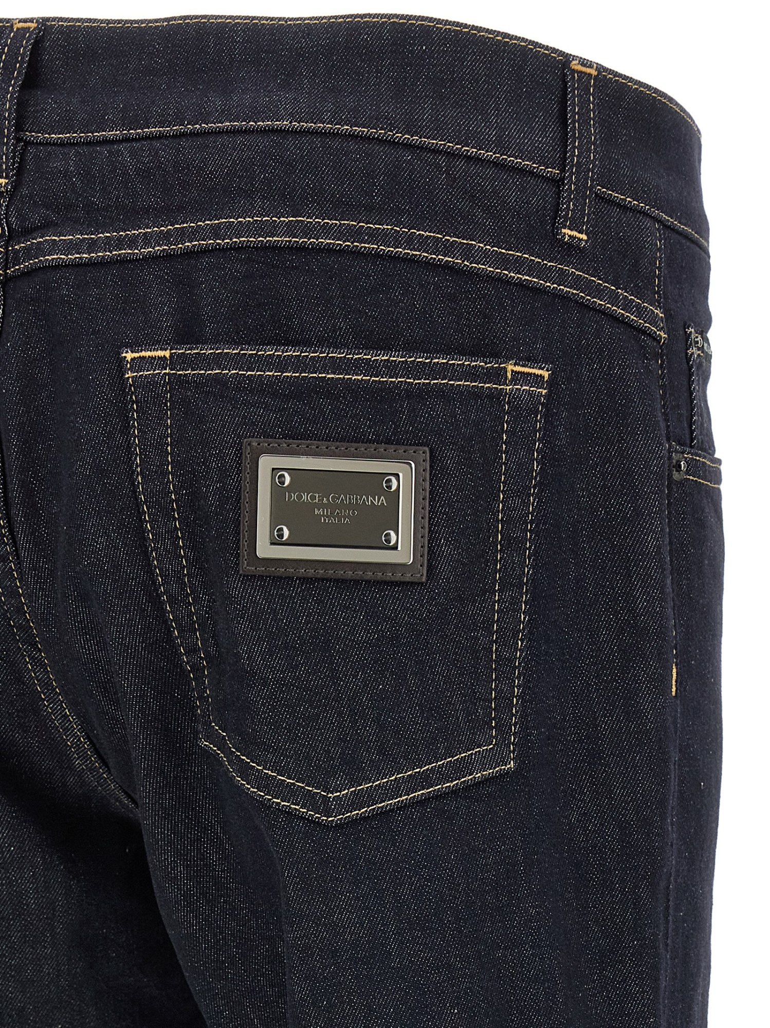 Dolce & Gabbana Jeans With Belt Loops In Black