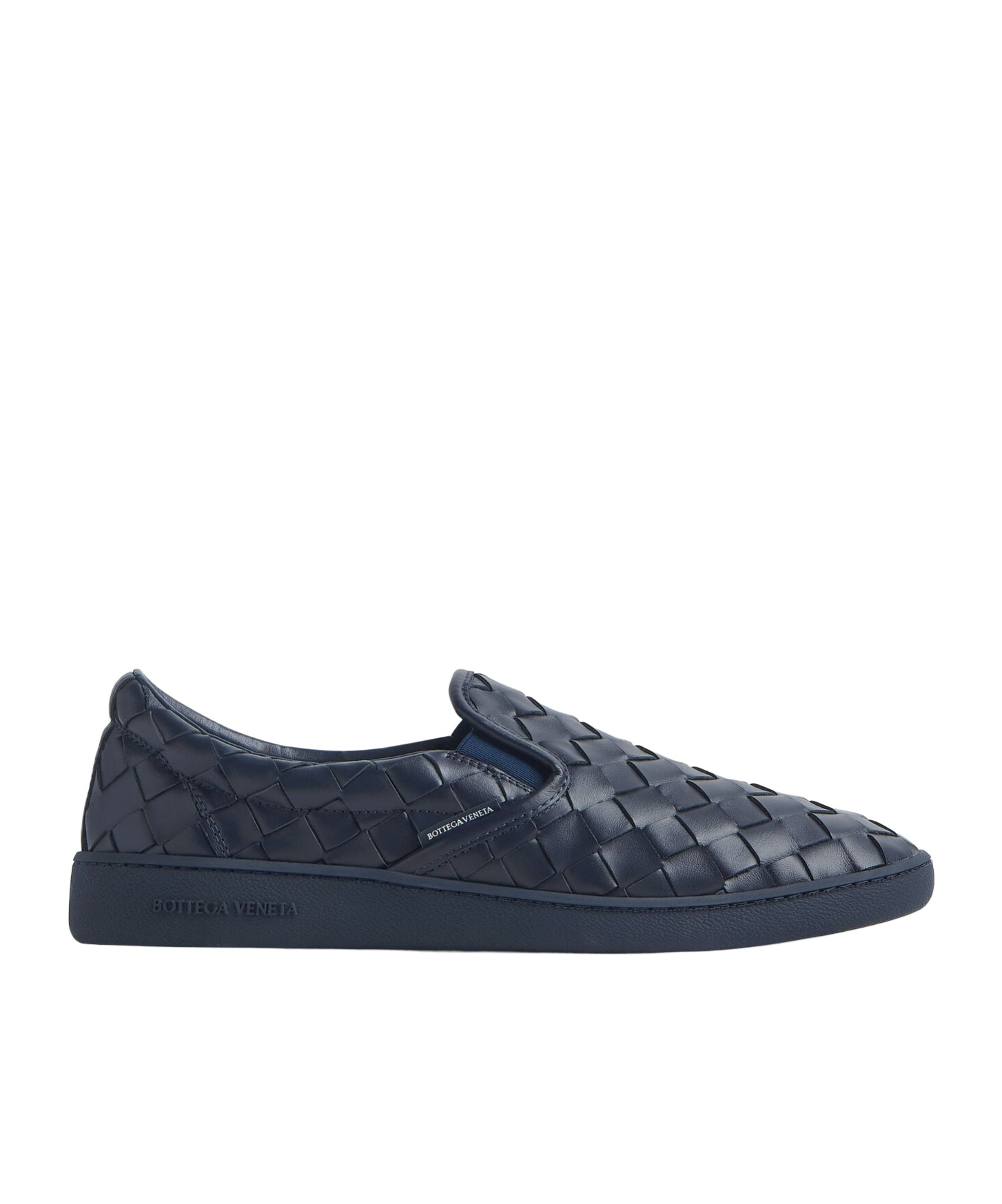 Bottega Veneta Sawyer Knitted Pattern Sneakers In Black