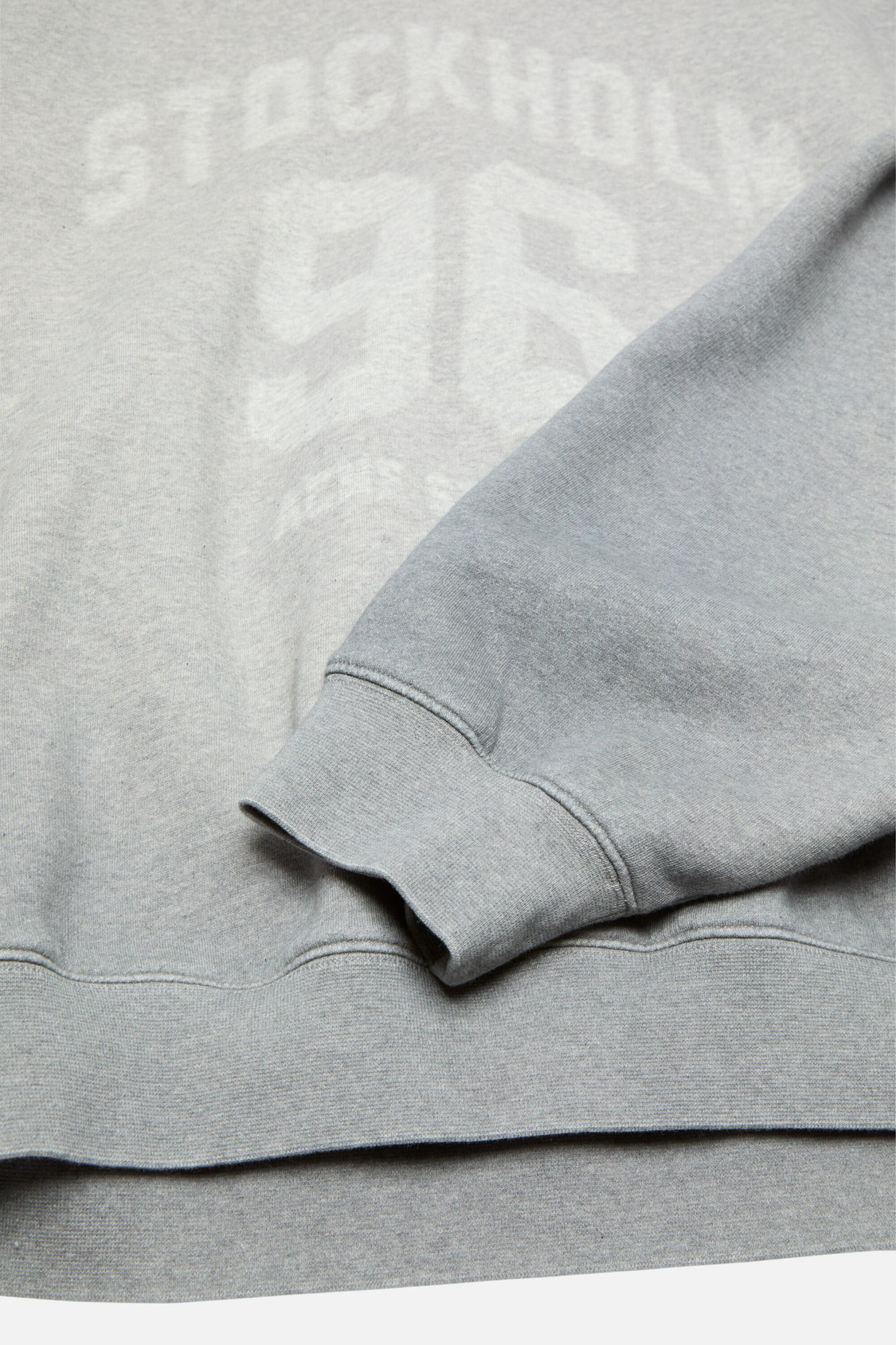 Acne Studios Grey Oversized Turtleneck Sweatshirt Women In Gray