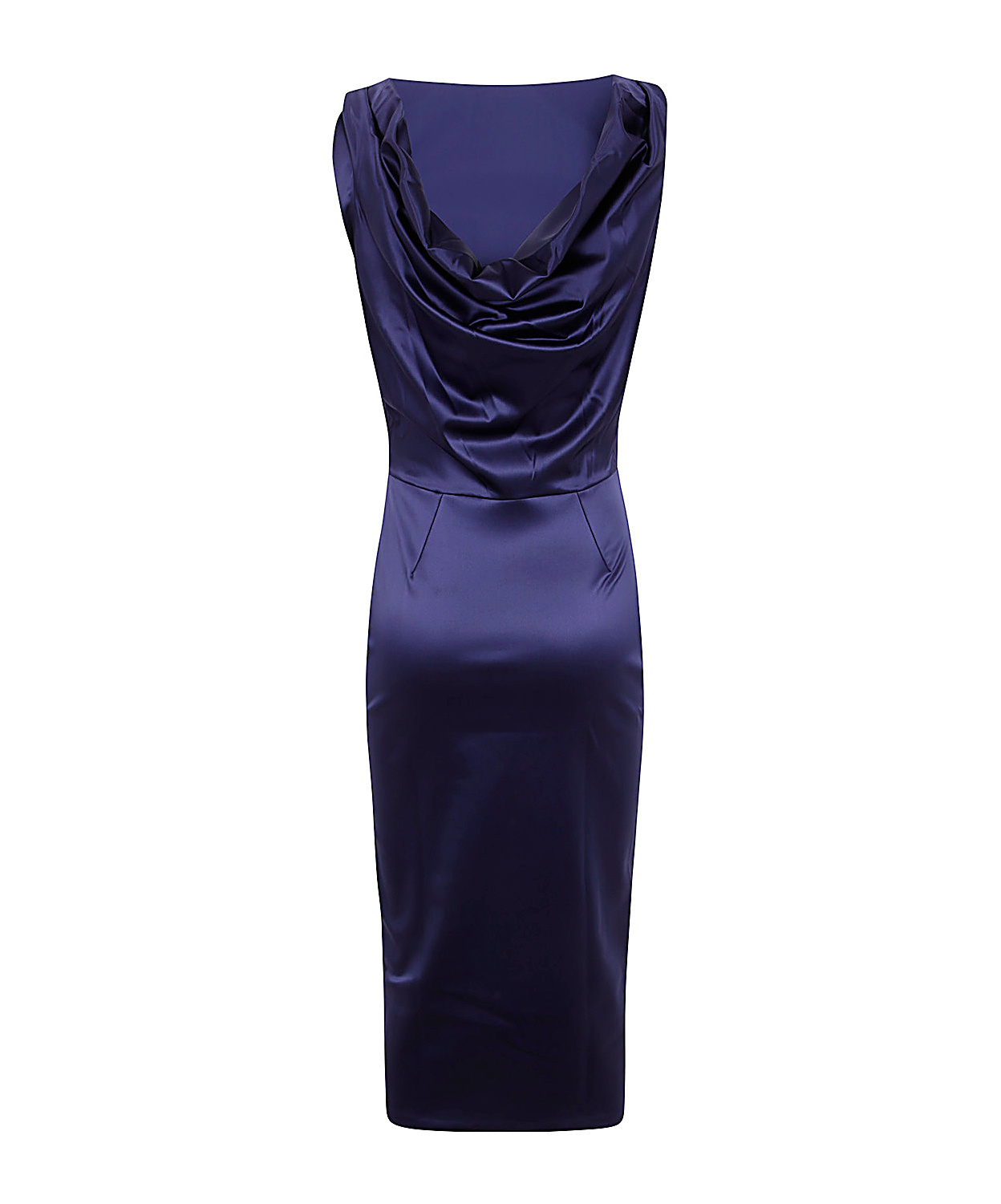 Chiara Boni La Petite Robe Ajour Satin Dress Jersey In Black