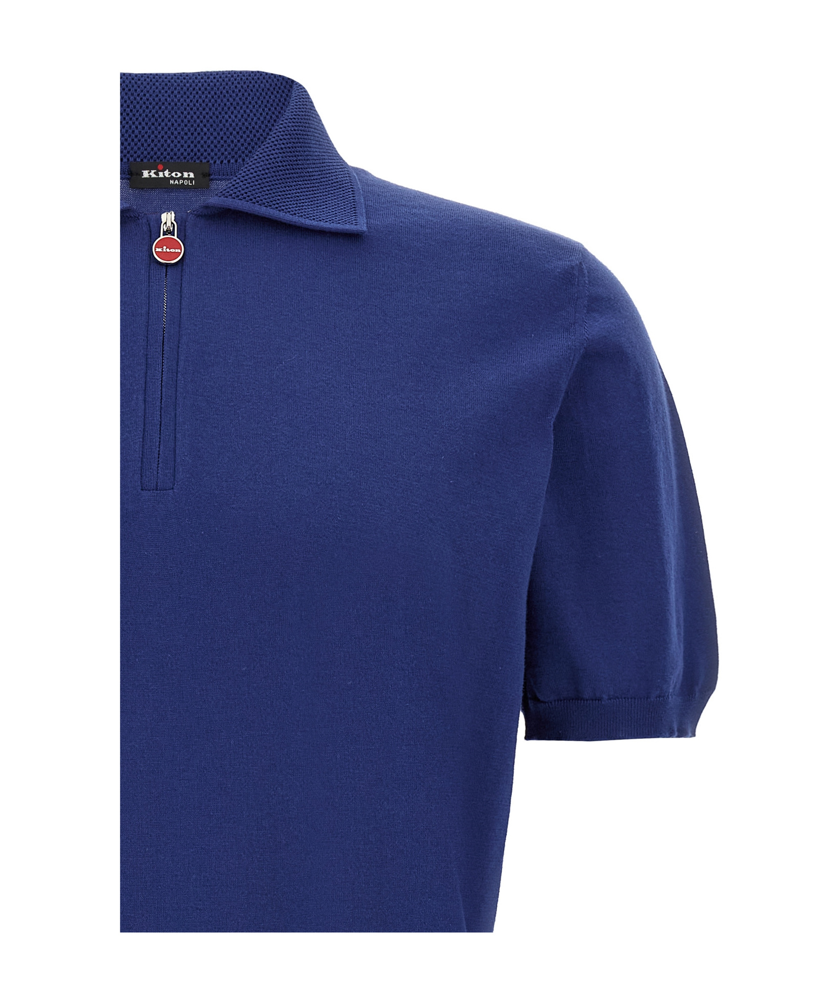 Shop Kiton Short-sleeved Polo Shirt In Blue