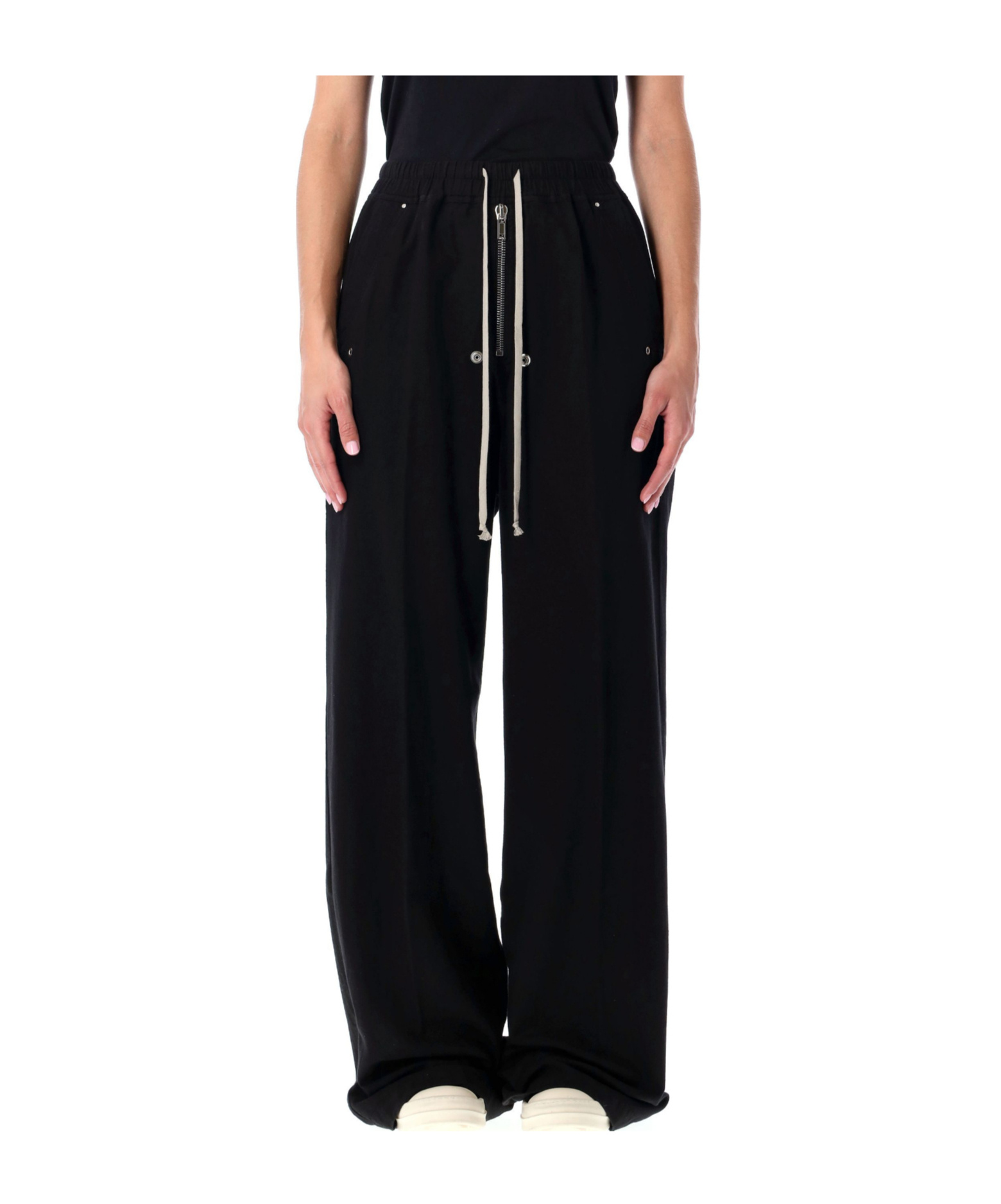 Rick Owens Drkshdw Drawstring Casual Pants In Black