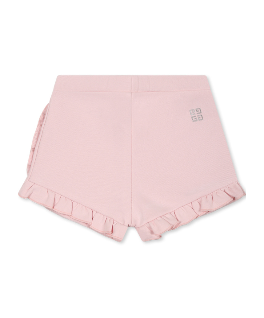 Givenchy Letter Detail Shorts In Pink