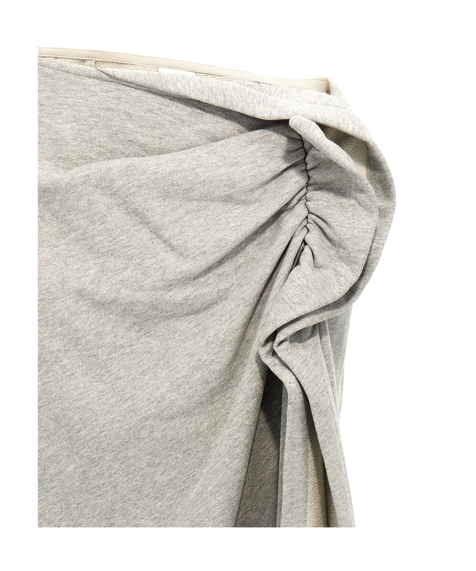 Shop Dries Van Noten Ruffled Skirt In Gray