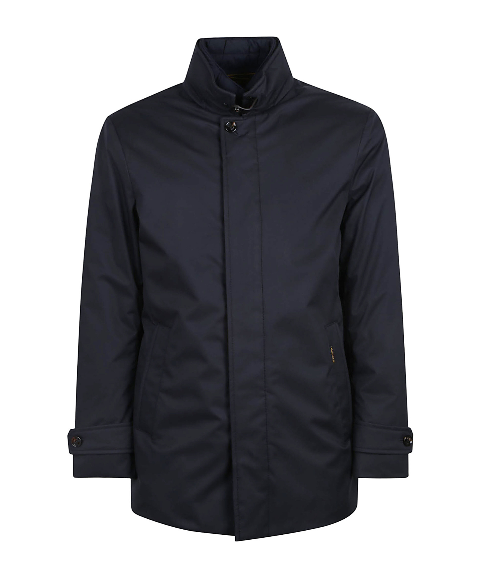 Moorer Skt Arms Jacket With Concealed Hood In Blue