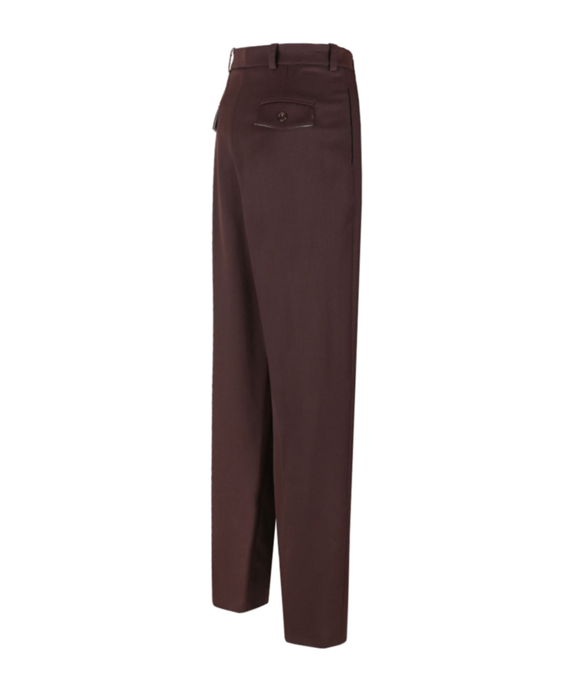 Elisabetta Franchi Pleat Detailed Straight-leg Trousers In Brown