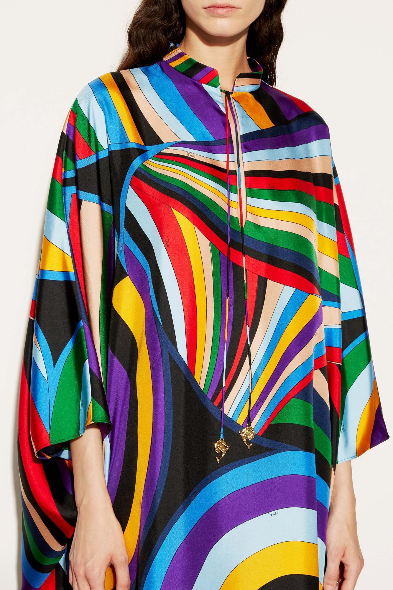 Emilio Pucci Iride-print Kaftan In Multicolor
