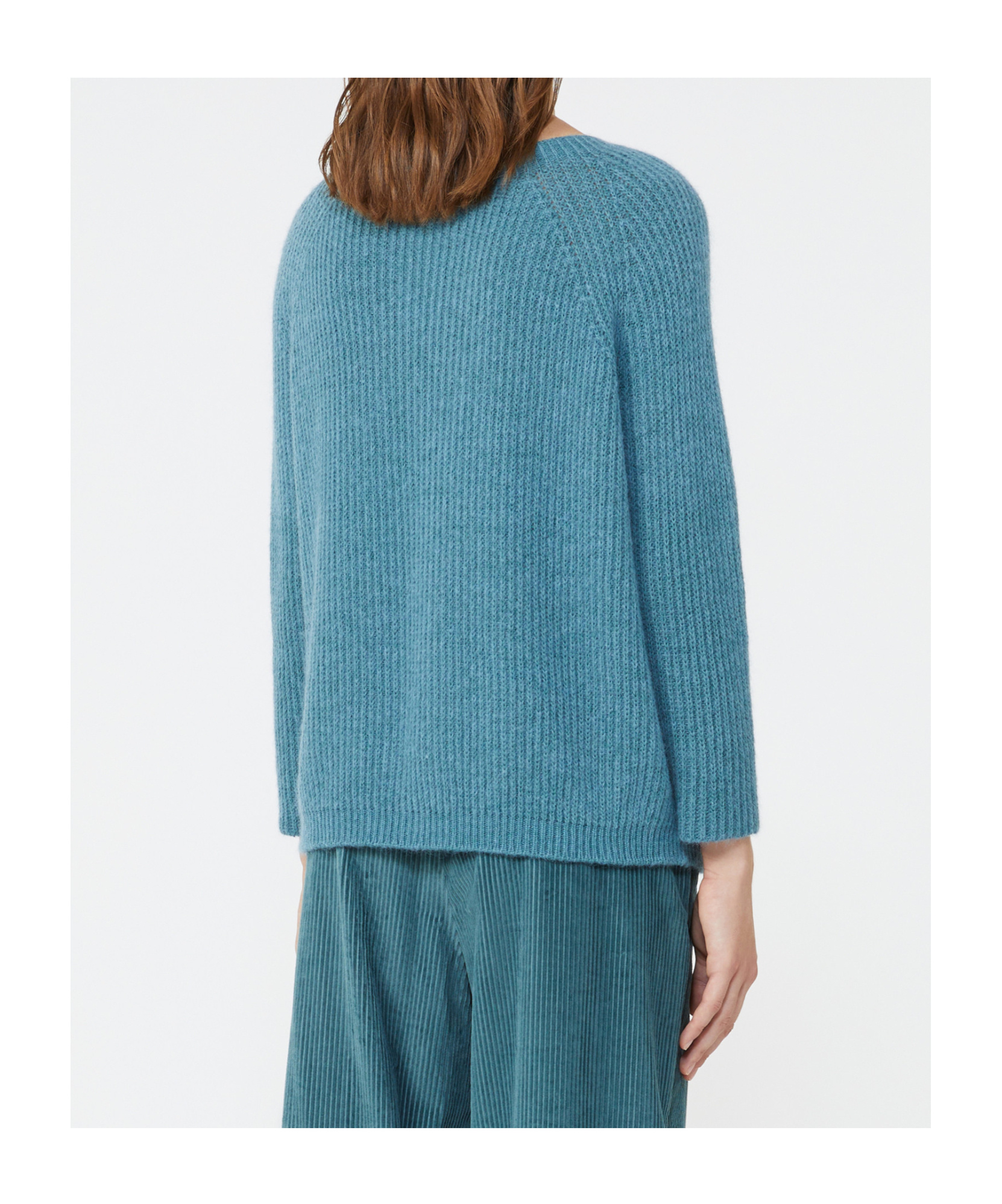 Weekend Max Mara Mohair Yarn Pullover In Blue