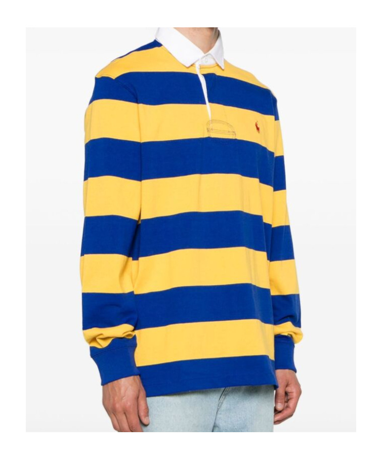 Shop Polo Ralph Lauren Polo Pony-motif Polo Shirt In Yellow