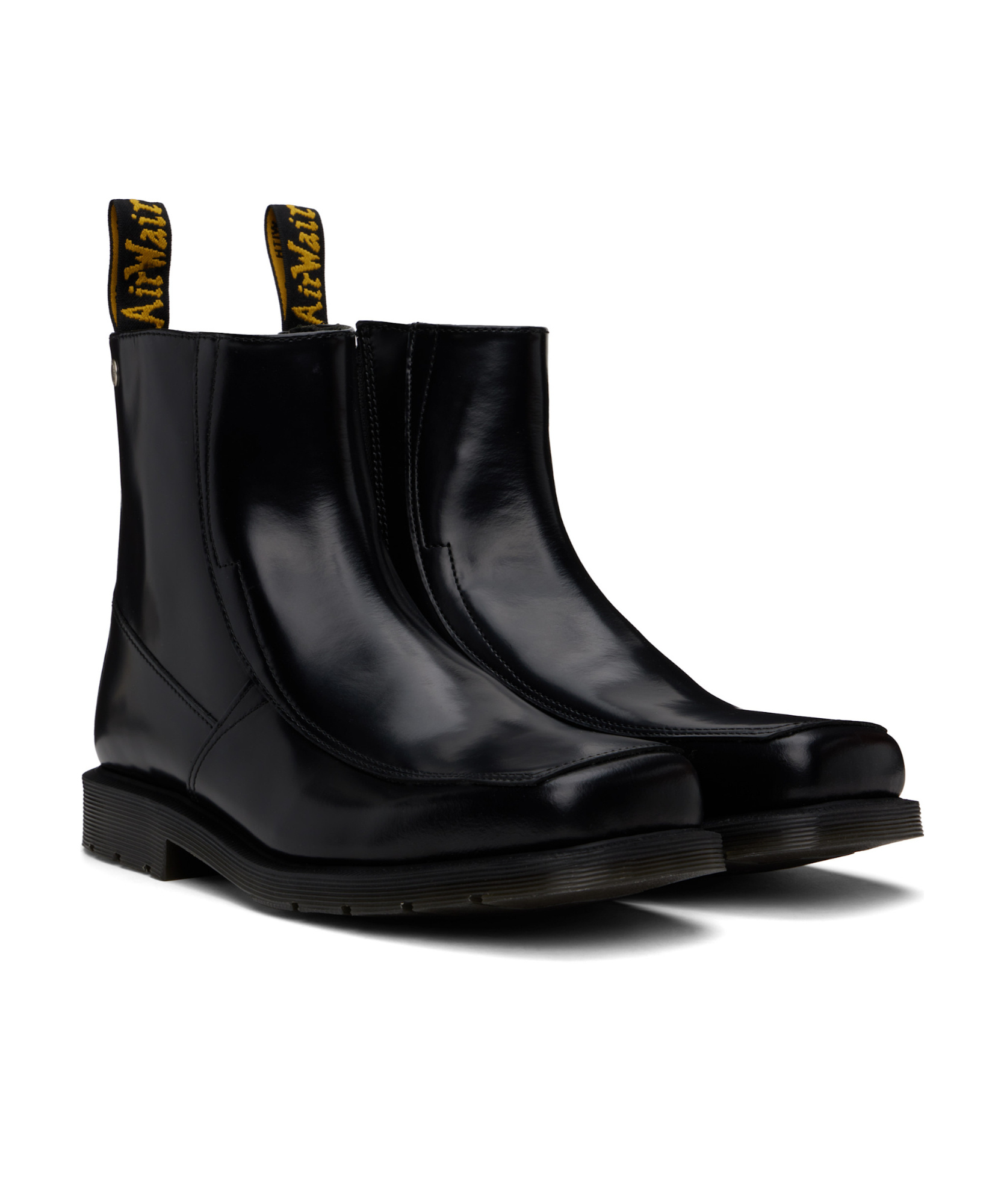 Dr. Martens' Square-toed Ankle Boots In Black
