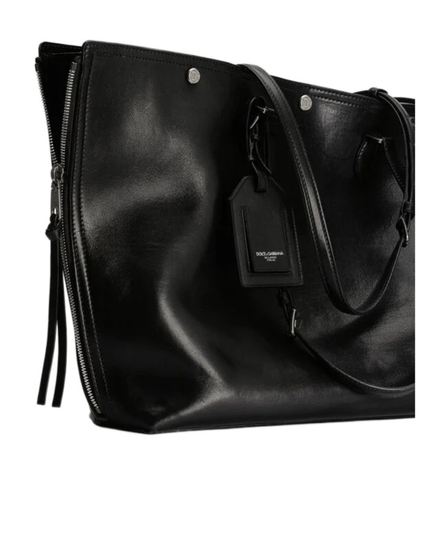 Dolce & Gabbana Zip Ew Runway Tote Bag In Black