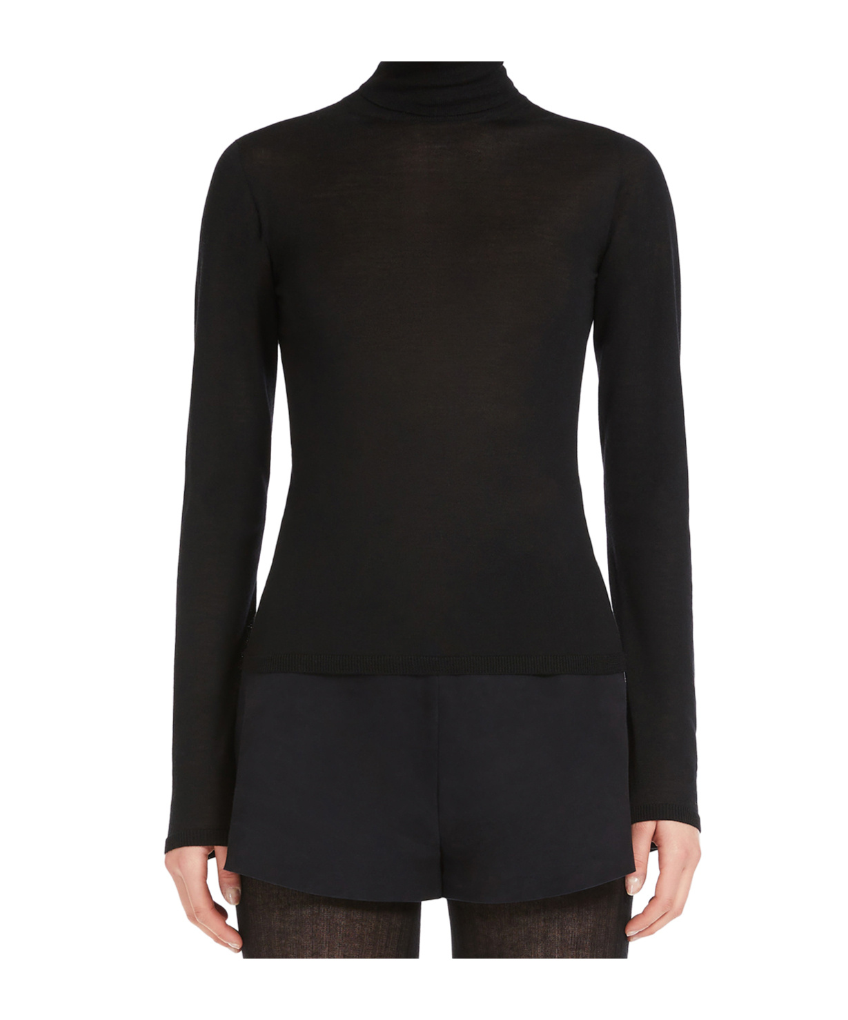 Max Mara Adda Cashmere Turtleneck Sweater In Black
