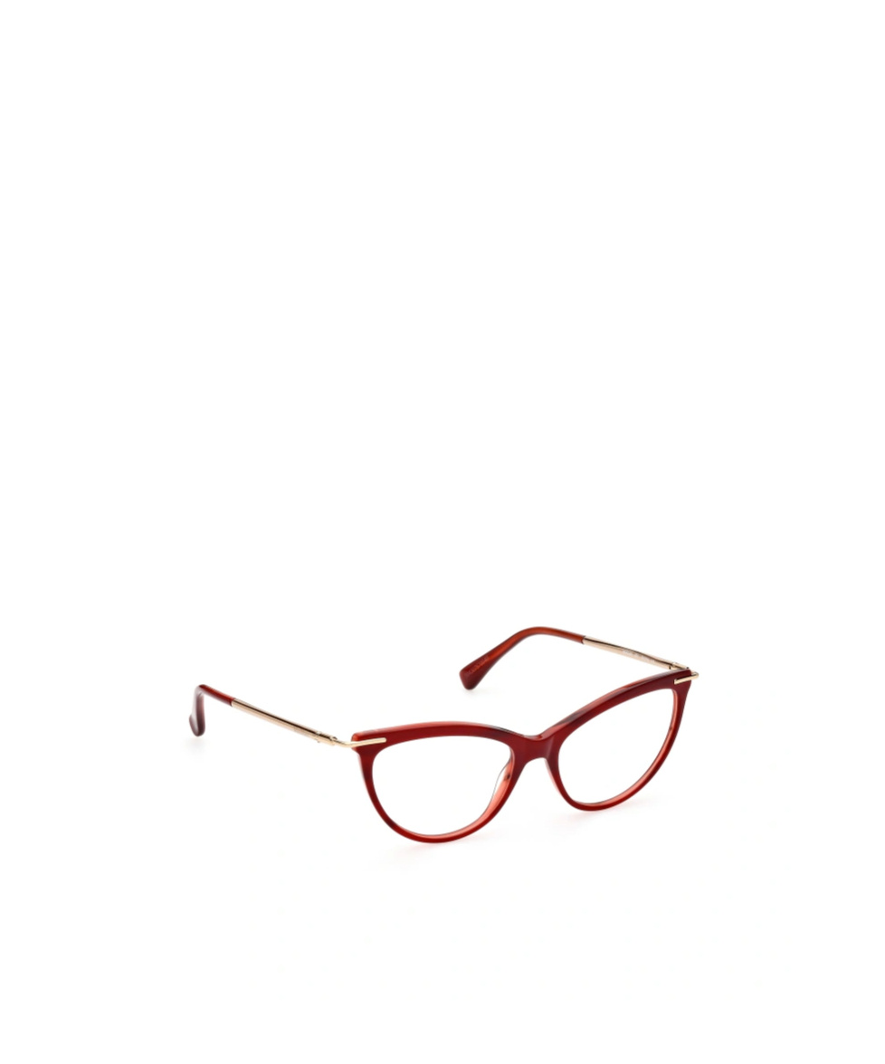 Max Mara Logo Flat Mirror In Red