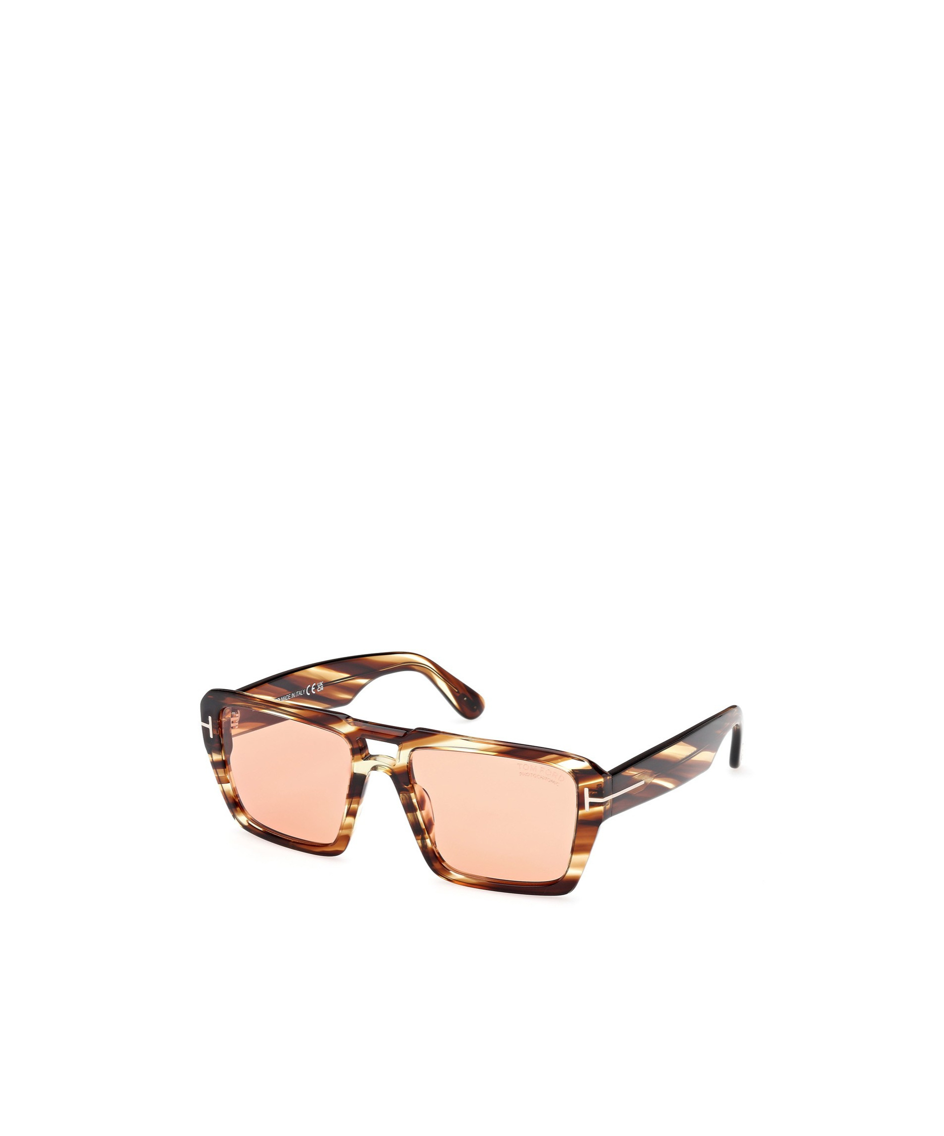 Tom Ford Redford Square Frame Sunglasses In Nude