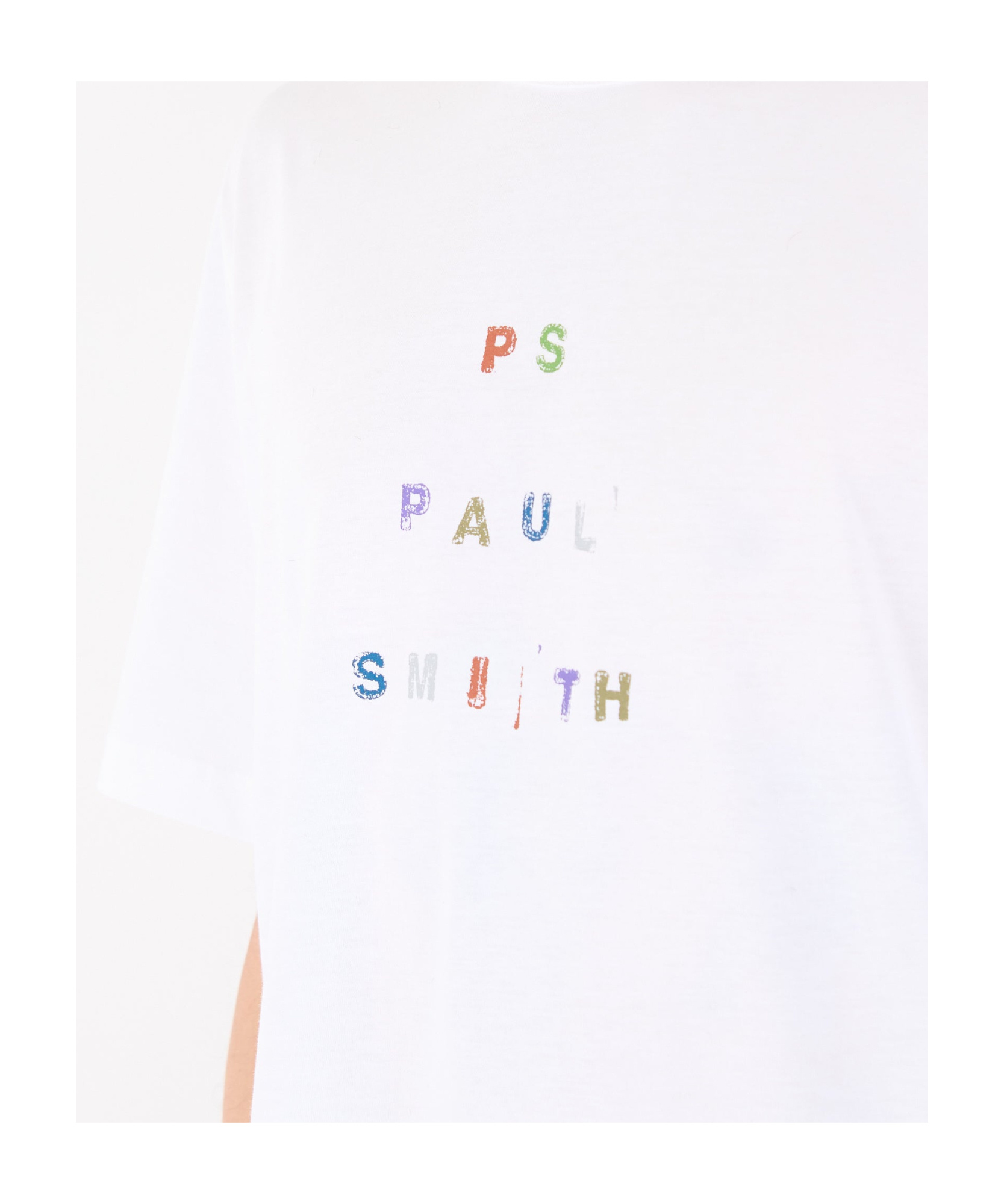 Paul Smith Crew Neck Graphic Print Short Sleeves T-shirt In White
