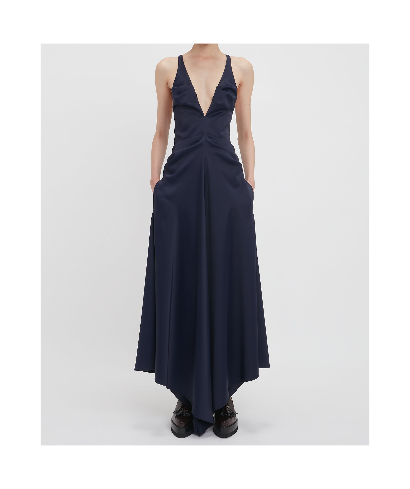 Shop Victoria Beckham Sleeveless Dress In Black